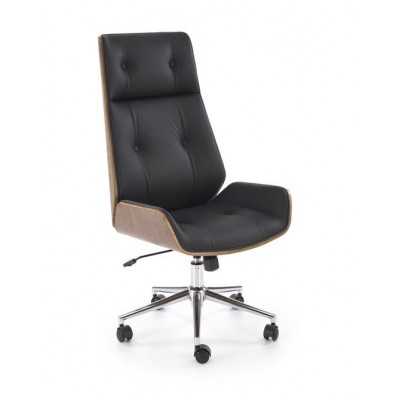 Кресло компьютерное HALMAR WEBSTER черный/орех